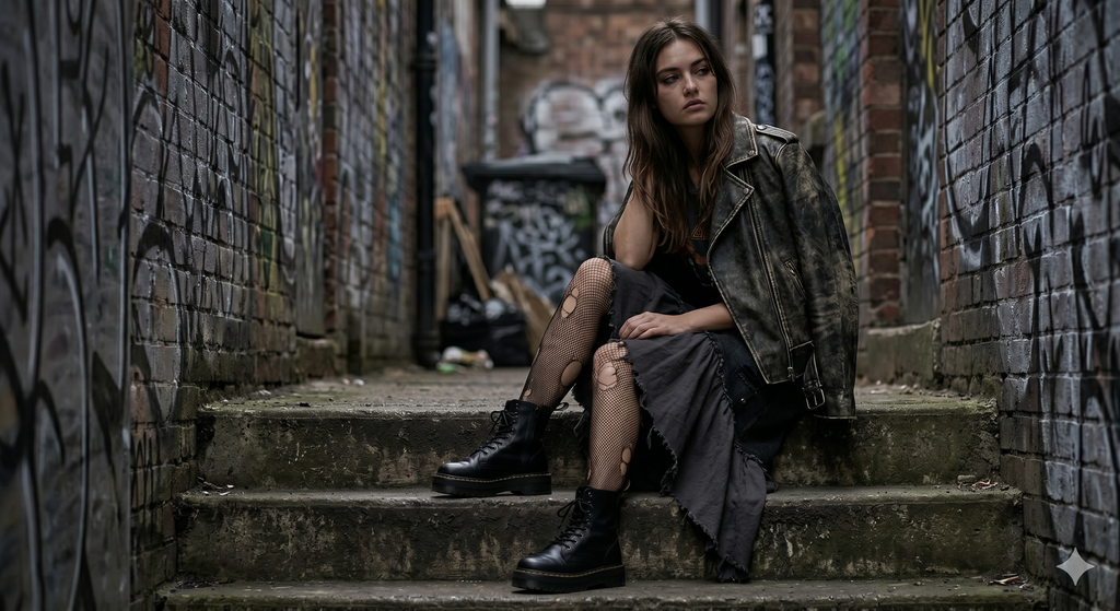 Asymmetrical Grunge Skirt