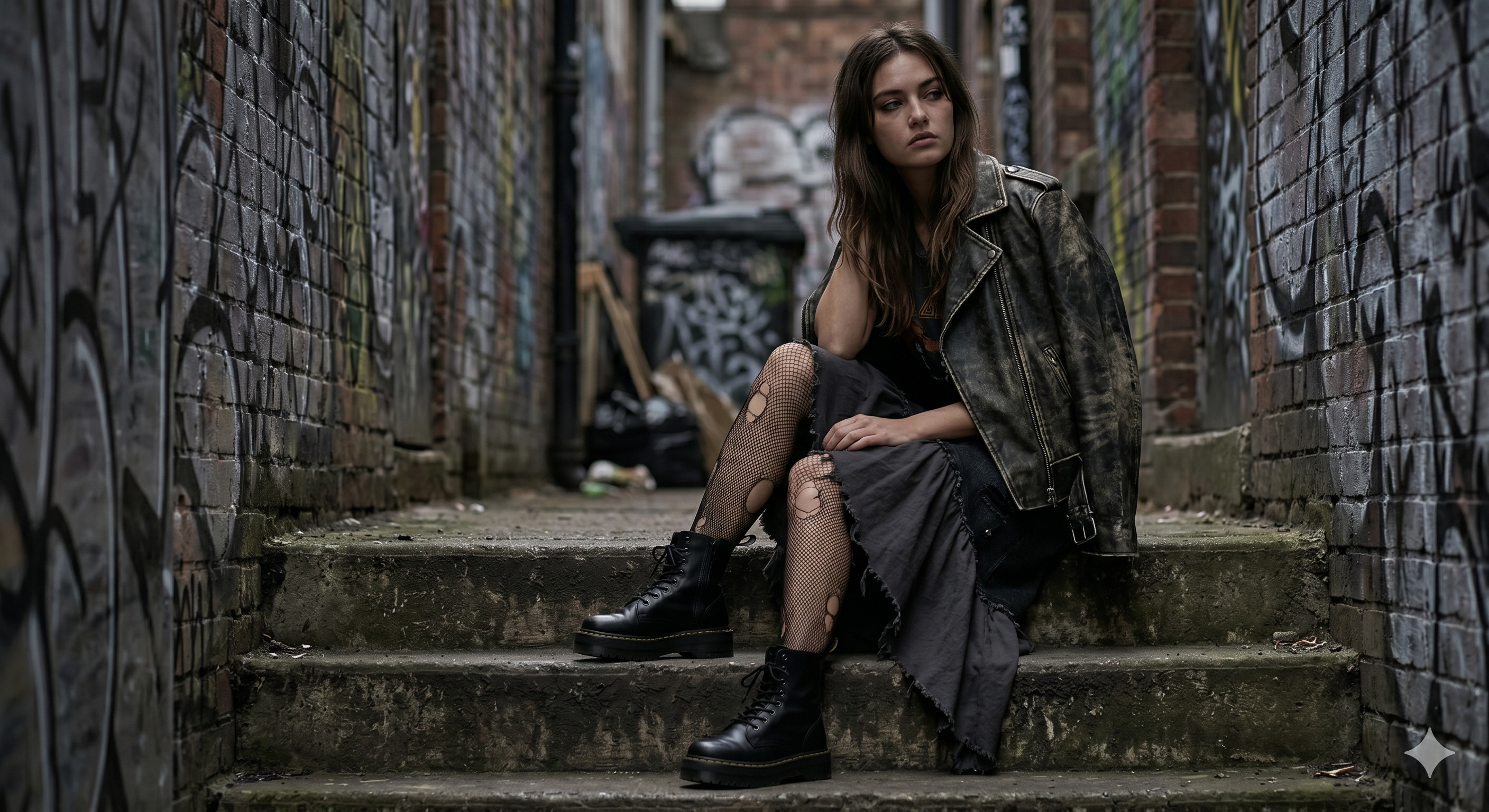 Asymmetrical Grunge Skirt
