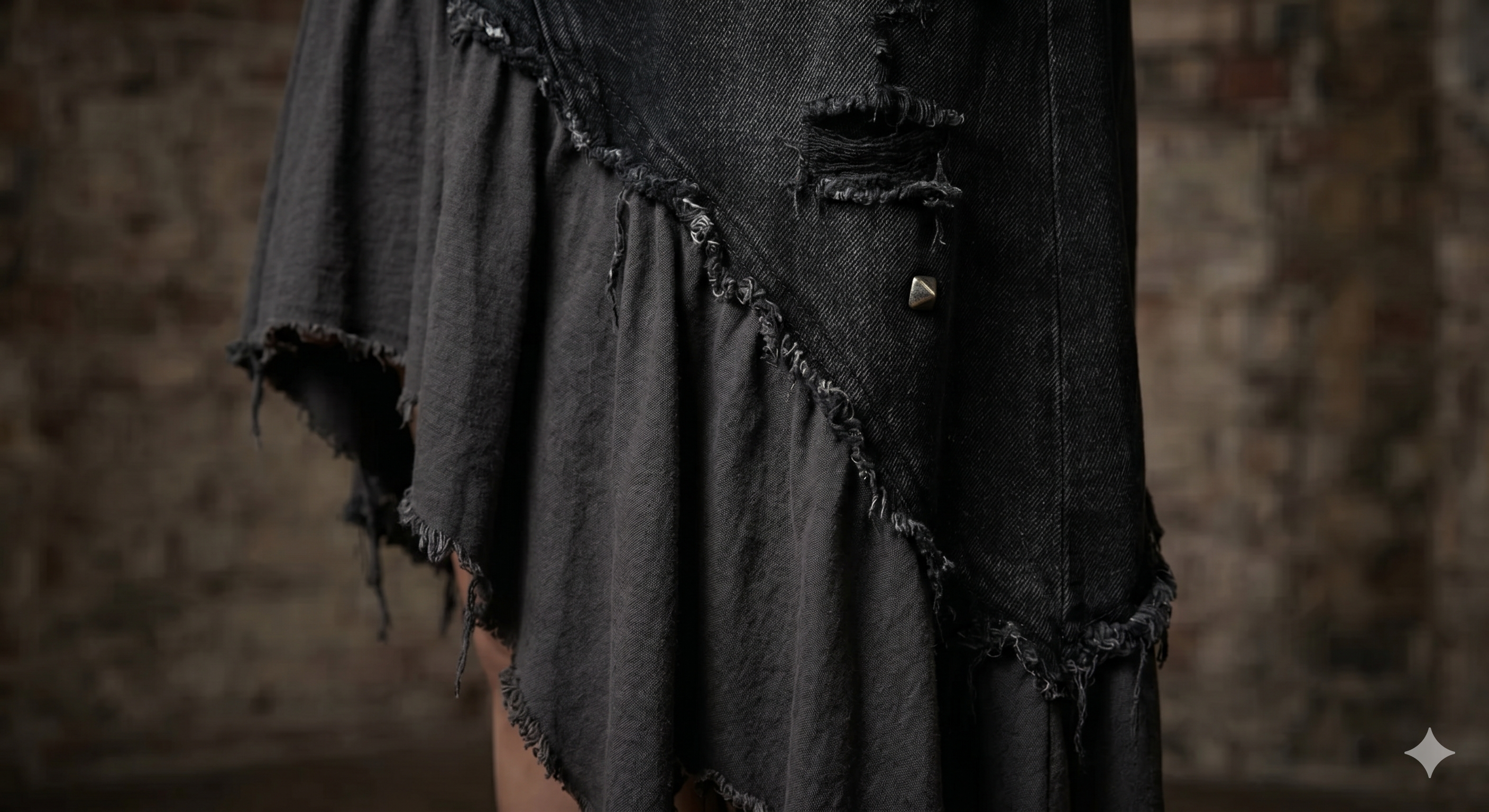 Asymmetrical Grunge Skirt