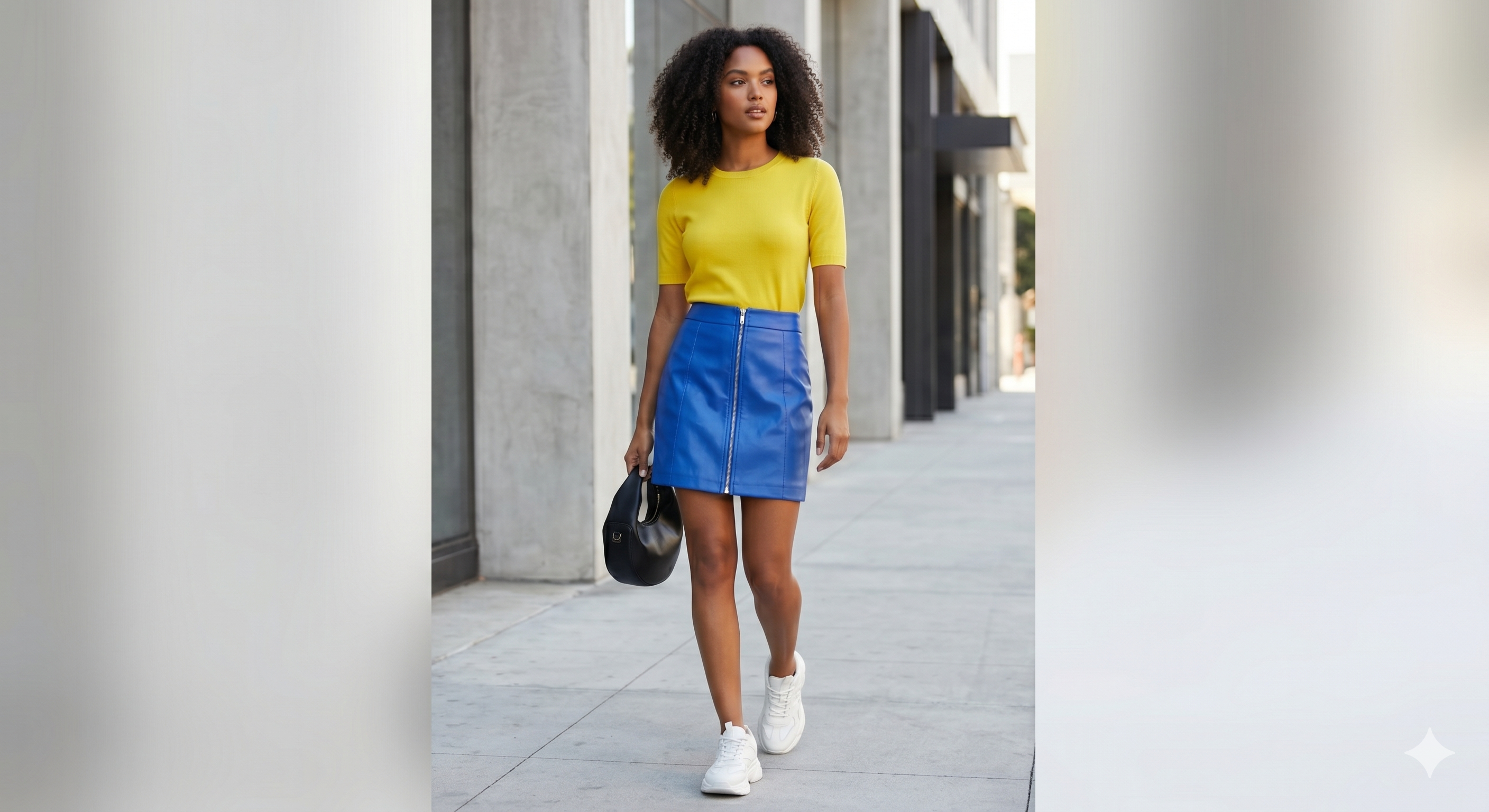 Faux Leather A-Line Skirt