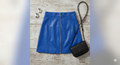 Faux Leather A-Line Skirt