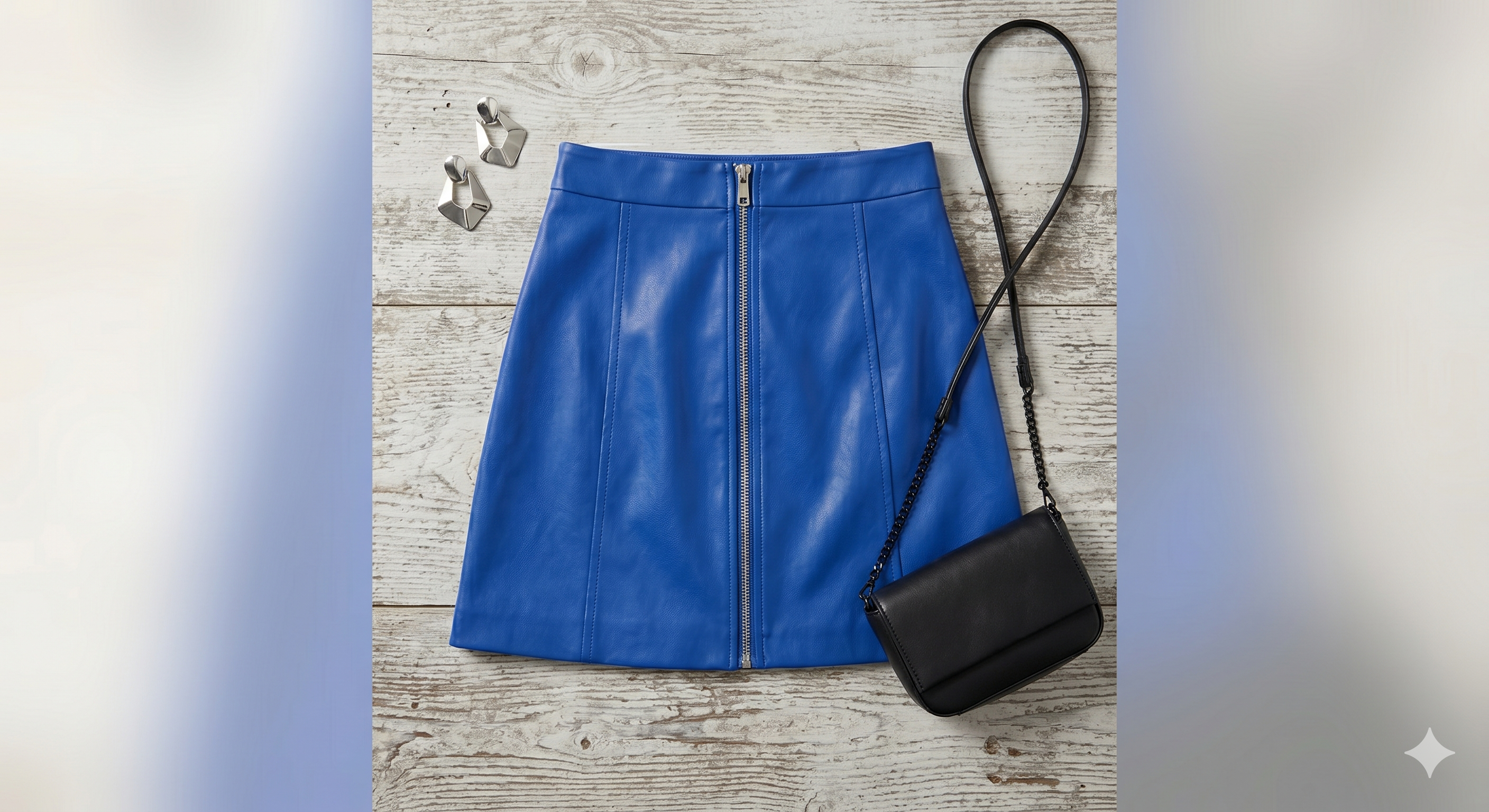 Faux Leather A-Line Skirt